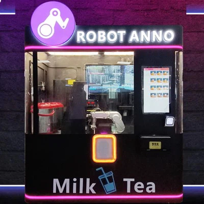 Mesin Layan Diri Tanpa Pemandu Robot AI Milk Tea