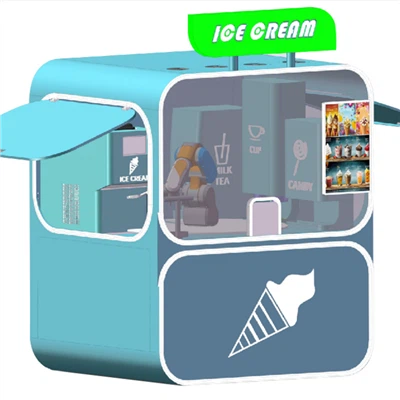 Kiosk Aiskrim Ai Robot